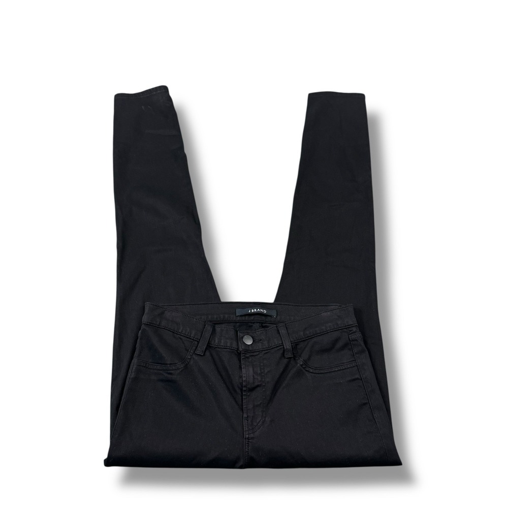 J Brand Super Skinny Black Indigo Mid Rise Jeans Womens Sz 28 EUC